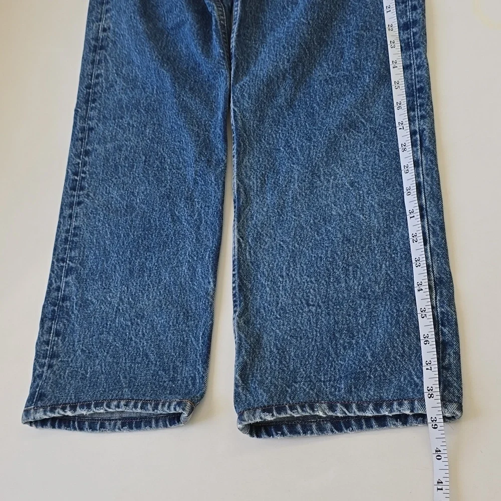 Re/Done Deep Blue Straight Jeans